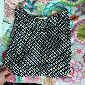 black and white tank top